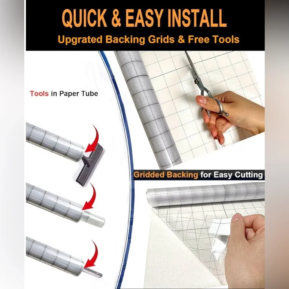 White Frosted Peel & Stick Window Film, 11.8 Inch x 6.5 Feet, Set 2 Rolls NWOT